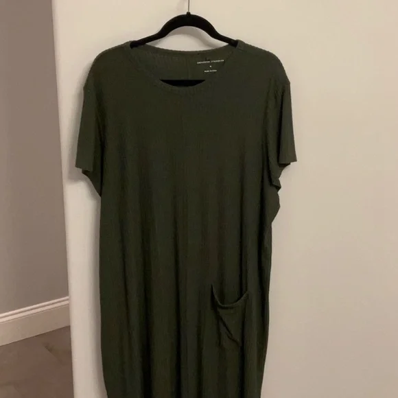 slim fit dress slacks Dark Green Bell Sleeve Rib Sweater main image 1